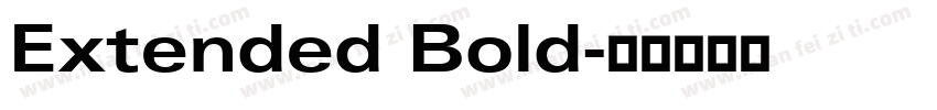 Extended Bold字体转换